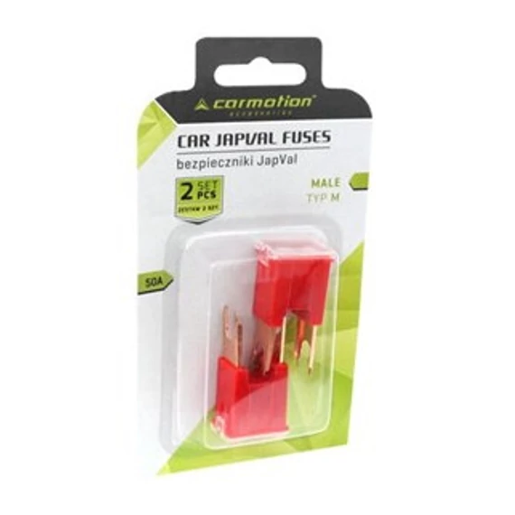 Autó biztosíték JapVal piros 50A Type F (2 db)