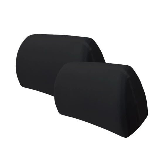 Fejtámla huzat szett - fekete - 2 db