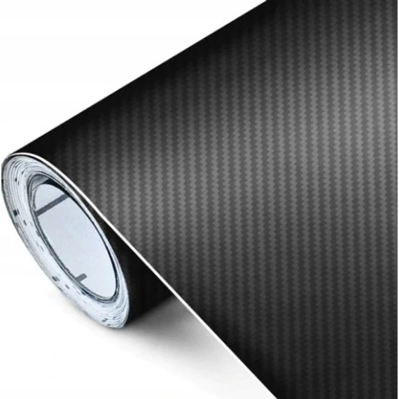Karosszéria fólia karbon mintás fekete - öntapadós - 75x200cm