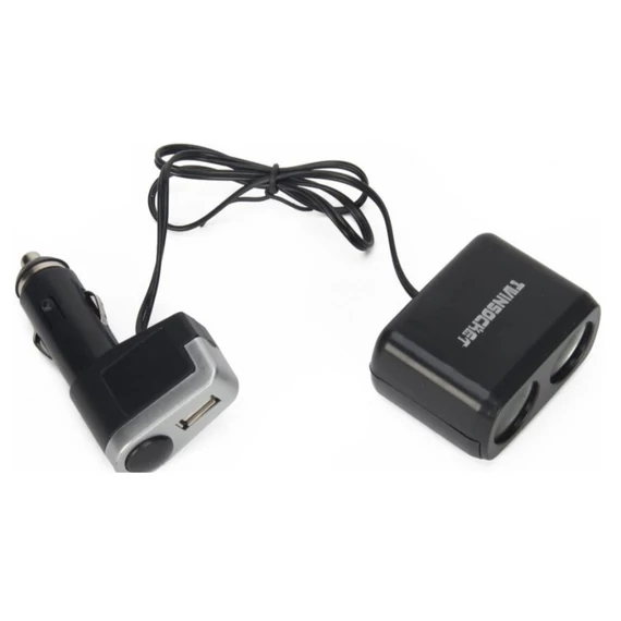 Szivargyújtó elosztó + USB 12V WF0097