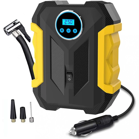 Digitális autós légkompresszor - 12V - 150 PSI - digitális kijelző