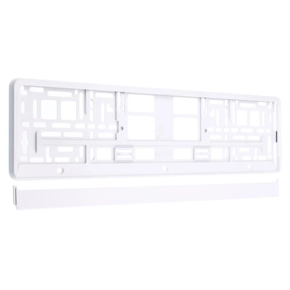 Rendszámtábla keret fehér