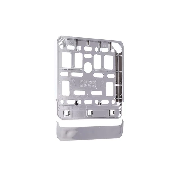 Motor rendszámtábla - króm - robogóhoz