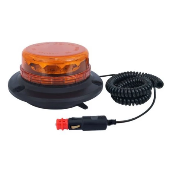 Sárga tetővillogó 3 funkciós E jeles 12/24V 2835MD LED