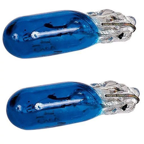 Műszerfal izzó T5 - 12V - kék - párban