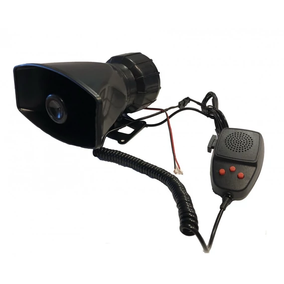 3 szólamú mikrofonos sziréna – 12V / 50W