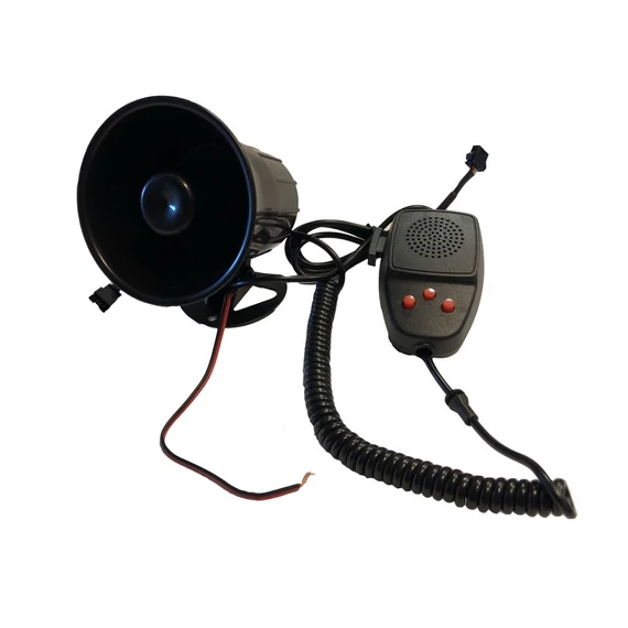 3 szólamú mikrofonos sziréna – 12V / 50W