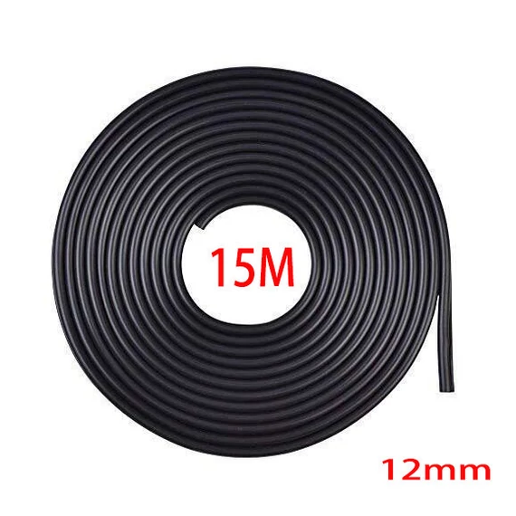 Fekete 15m hosszú 12mm széles díszcsík