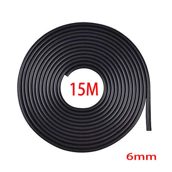 Fekete 15m hosszú 6mm széles díszcsík