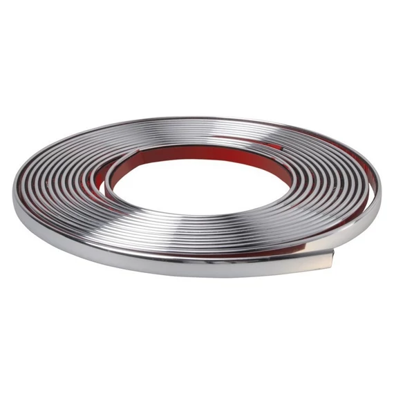 Króm díszcsík - 6m - 10mm - dekorációs