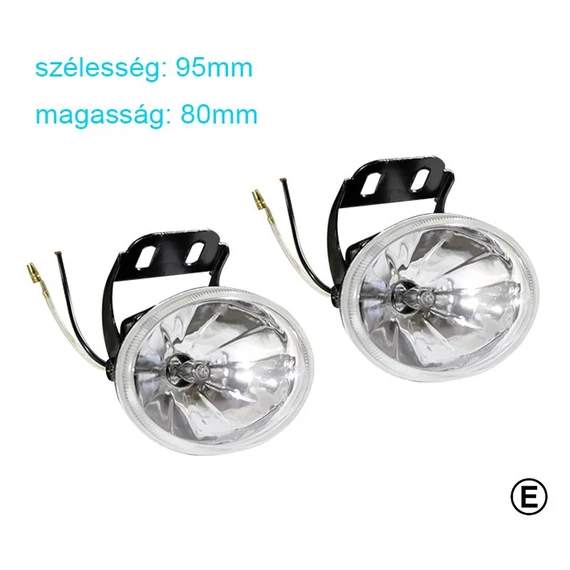 Ovális ködlámpa E jeles - H3 - 12V 55W - párban