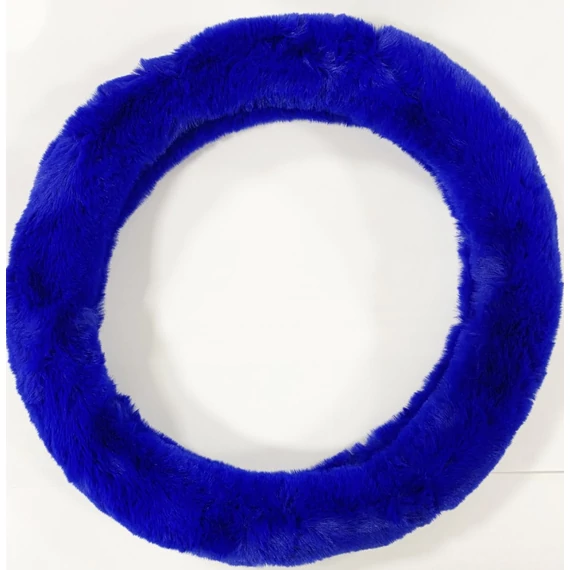 Kormányvédő - kék plüss - 37-39 cm