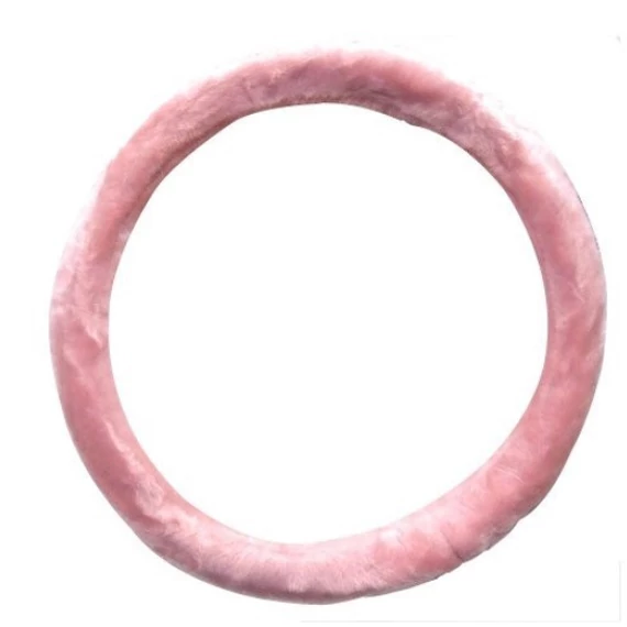 Kormányvédő - pink plüss - 37-39cm