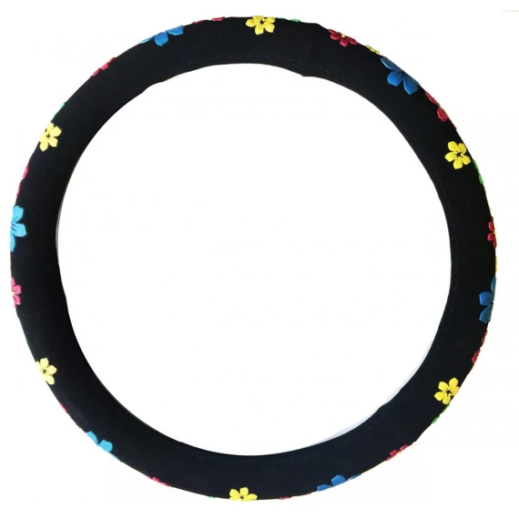 Virág mintás kormányvédő - 36-38 cm