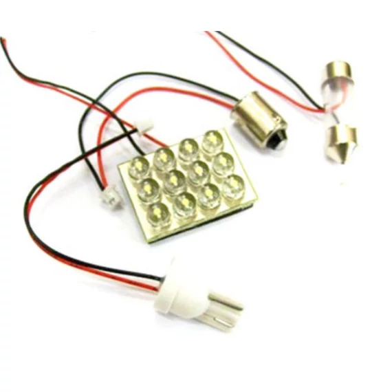 LED panel fehér 12 LED 12V