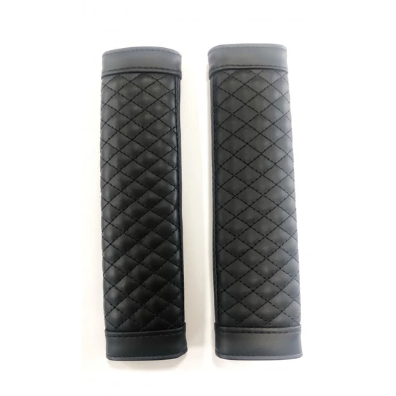 Övpárna - bőrhatású - fekete - 2 db