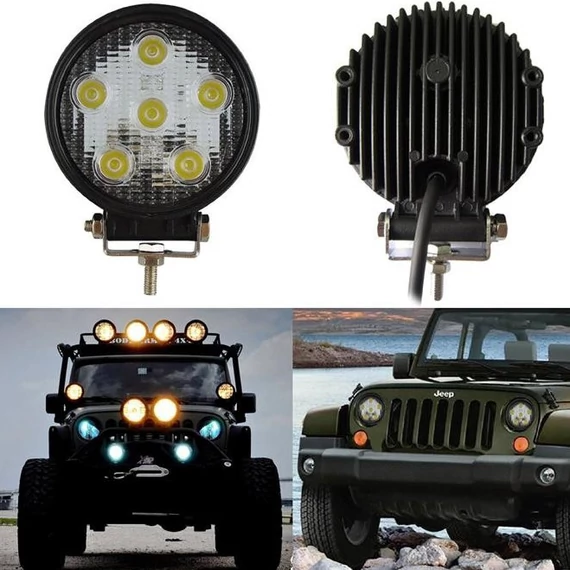 "E" jel IP67 LED munkalámpa 10–30V – 7W