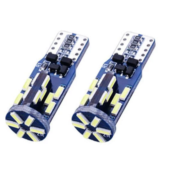 T10 LED izzó 30SMD CANBUS 12/24V fehér 2db