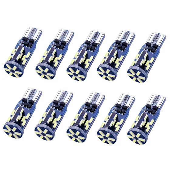 T10 LED izzó 30SMD 4014 CANBUS 12/24V fehér 10db