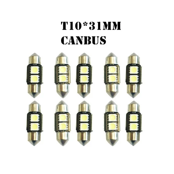 SOFITA CANBUS LED izzó 10×31 mm – fehér – 3 SMD – 10 db