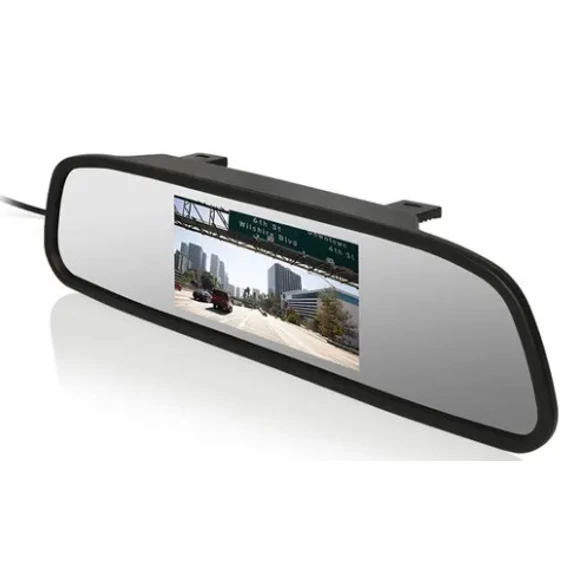 Visszapillantó tükör monitor - 4.3" LCD - 12V - RCA bemenet