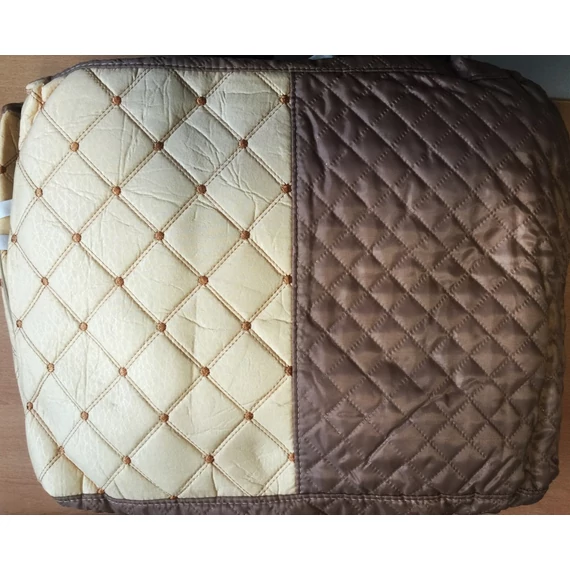 Univerzális bézs-barna steppelt üléshuzat szett