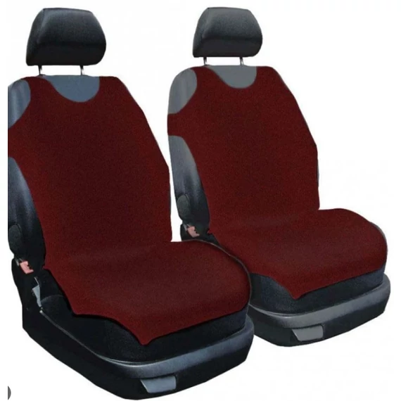 Trikó üléshuzat szett - 2 db - bordó - univerzális