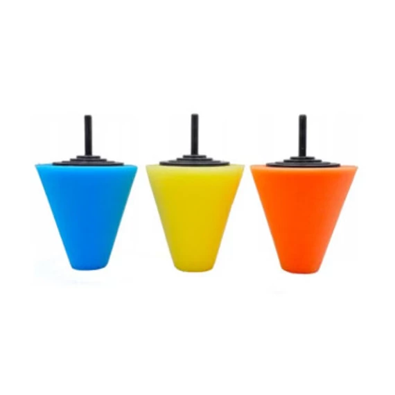 3 db-os kúpos polírozó szivacs készlet – 150 mm