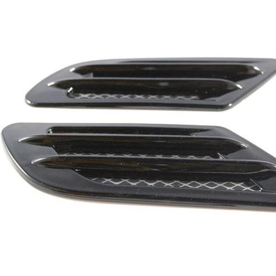 Univerzális ál légbeömlő - fekete - 22x8 cm