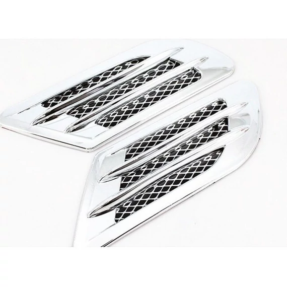 Univerzális ál légbeömlő - króm - 22x8 cm