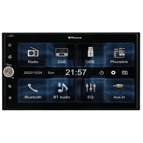 Phonocar VM060 2 DIN multimédia fejegység 6.75" kijelzővel DAB+ Bluetooth