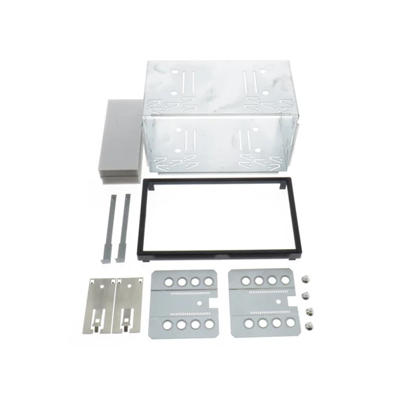Dietz BOA-24430-01 univerzális 2 DIN fém beépítőkeret 182x103 mm
