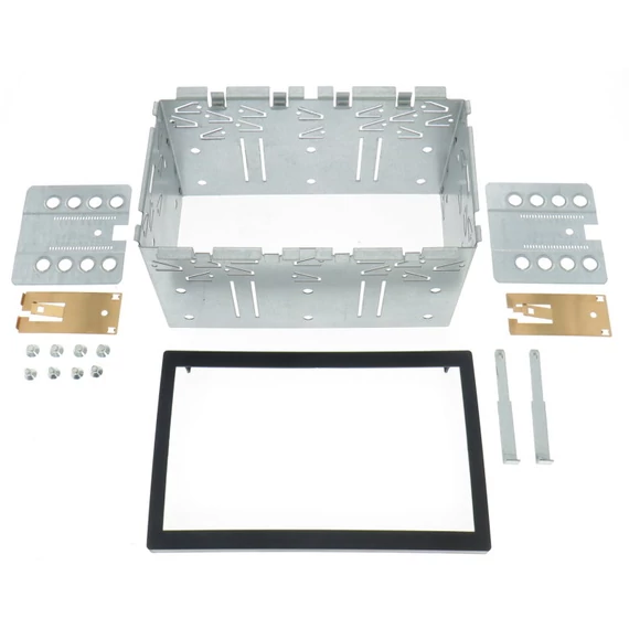 Dietz BOA-24430-02 univerzális 2 DIN fém beépítőkeret 182x112 mm