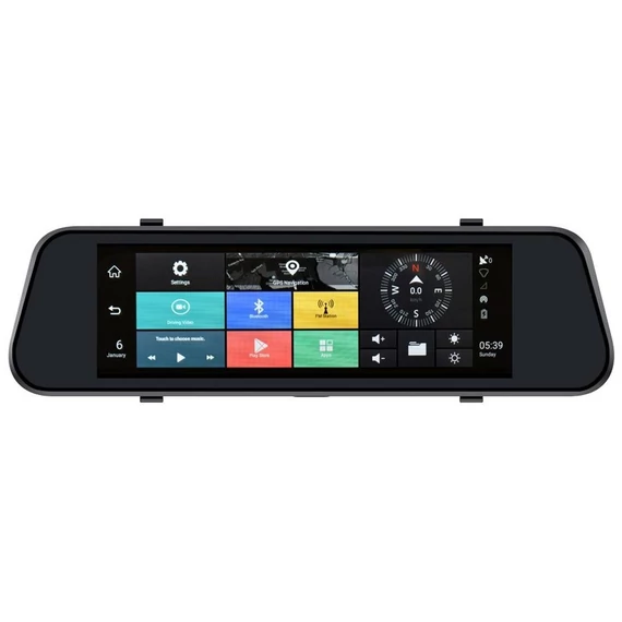 Phonocar VM495 visszapillantó tükör multimédia 9.7 inch kijelző kamera GPS WiFi Bluetooth