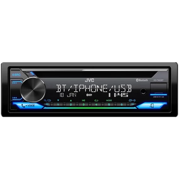 JVC KD-T922BT autórádió USB Bluetooth CD lejátszó