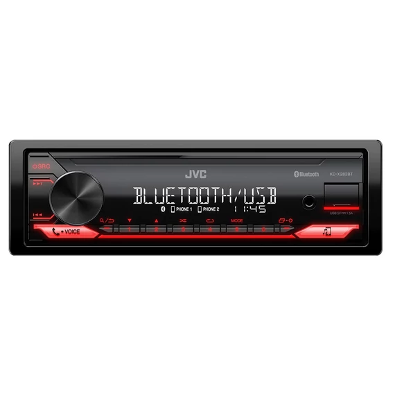 JVC KD-X282BT Bluetooth autórádió USB FLAC rövid beépítési mélység