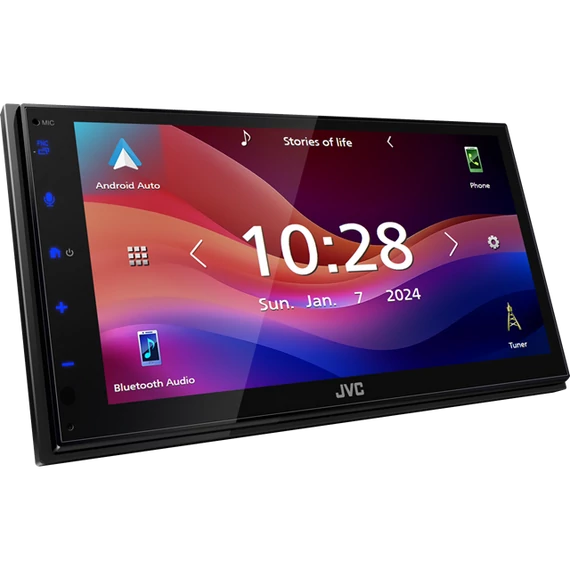 JVC KW-M593BT autós multimédia 6.8 inch kijelző Apple CarPlay Android Auto Bluetooth USB tükrözés