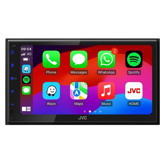 JVC KW-M695DBW 2 DIN autós multimédia Apple CarPlay Android Auto DAB+ Bluetooth