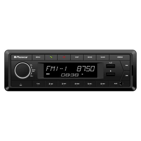 Phonocar VM064 autórádió DAB+ Bluetooth USB SD AUX 4x40W