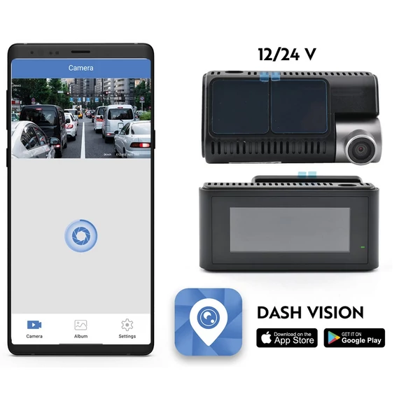 Phonocar VM443 menetrögzítő kamera 4K WiFi GPS 3.2 inch
