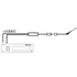 Phonocar 08541 antenna fantomtáp adapter FAKRA csatlakozóval, egyenes kivitel, 45 cm kábel, rádiócseréhez