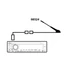 Phonocar 08524 Mercedes antenna adapter DIN csatlakozóval, 20 cm kábel, kompatibilis 1993-2000 modellekkel