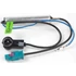 Phonocar 08540 antenna adapter FAKRA–ISO fantomtápos, 45 cm kábel, autós kompatibilitás