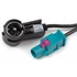 Phonocar 08540 antenna adapter FAKRA–ISO fantomtápos, 45 cm kábel, autós kompatibilitás