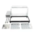 Dietz BOA-24430-01 univerzális fém beépítőkeret 2 DIN autós multimédiákhoz 182x103 mm kiegészítőkkel