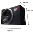 JVC CS-BW120 30cm-es bass reflex autós mélysugárzó láda 1300W csúcsteljesítménnyel, 4Ω, 87dB